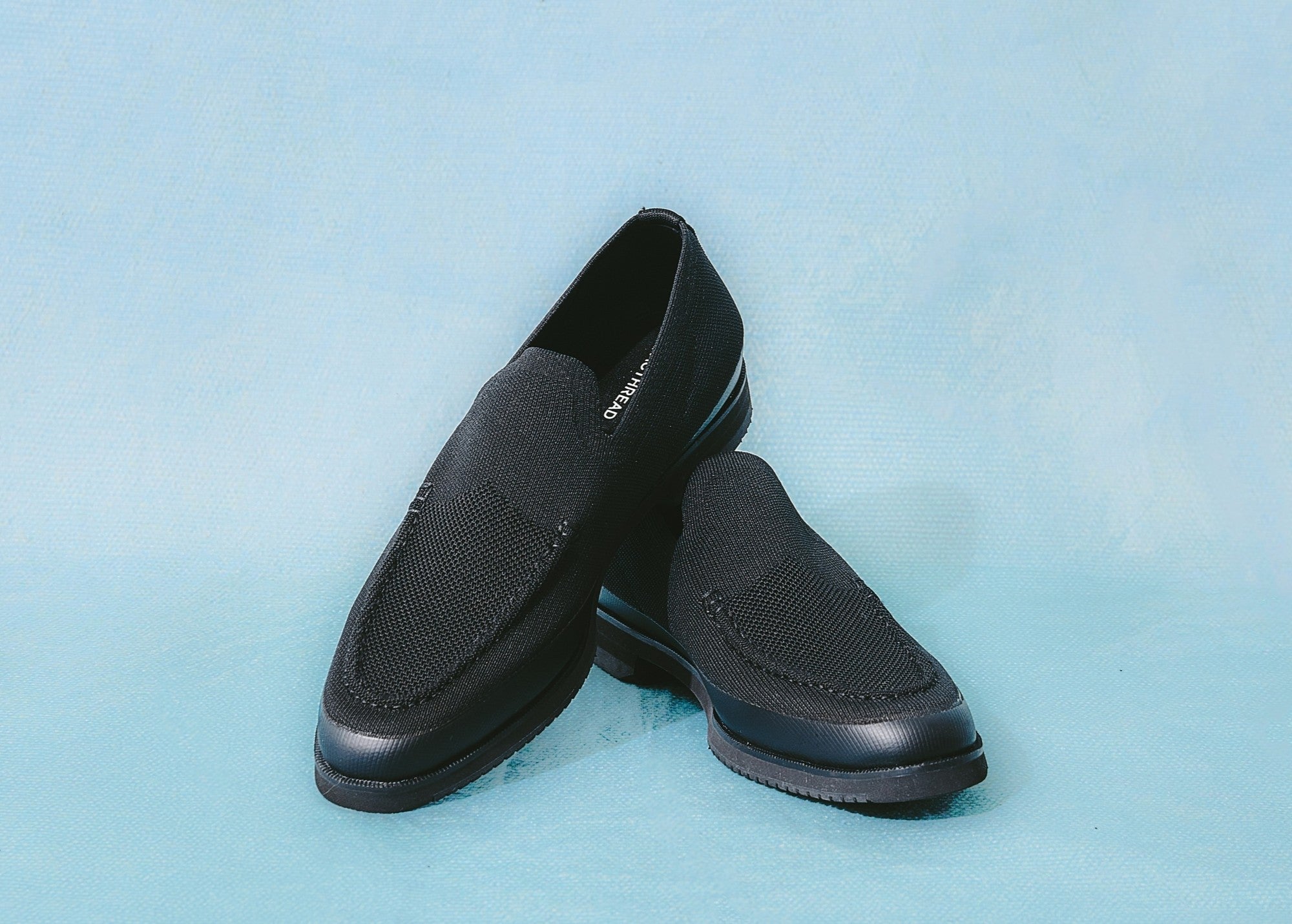 【新品】ACTHREAD VAMP メンズ ニットローファー ブラック VAMP